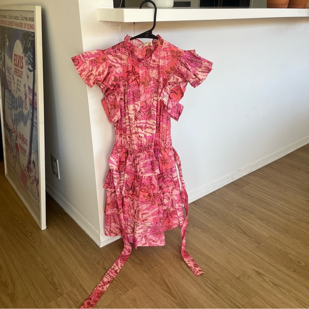 Ulla Johnson Pink Ruffle Dress